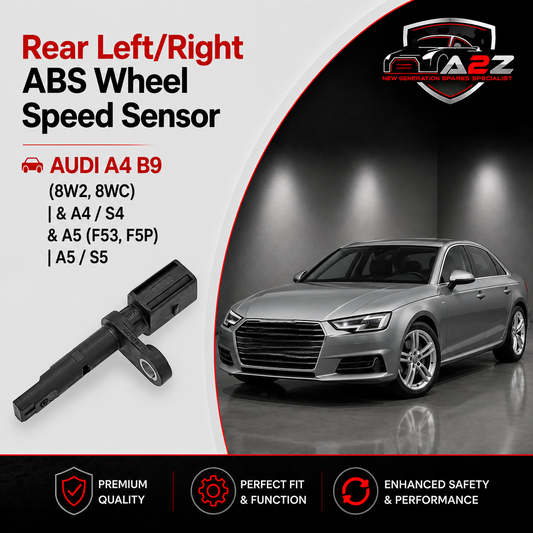 Rear Left/Right ABS Wheel Speed Sensor 4M0927807C 4M0927807B Compatible With AUDI A4 B9 (8W2, 8WC) | & A4 / S4 & A5 (F53, F5P) | A5 / S5