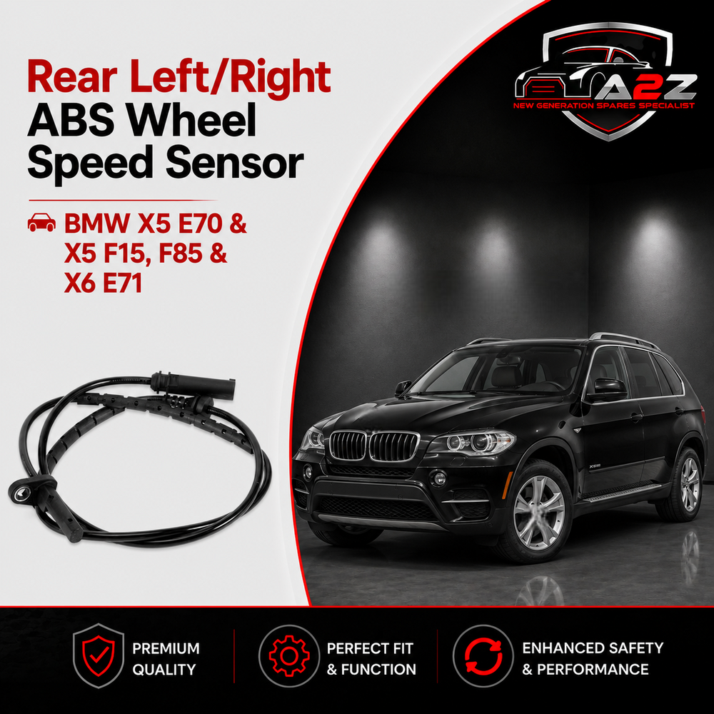 Rear Left/Right ABS Wheel Speed Sensor 34526771777 Compatible With BMW X5 E70 & X5 F15, F85 & X6 E71