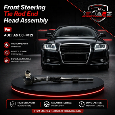 Front Steering Tie Rod End Head Assembly (Rack End 4E0419801E 4F0422821 & Tie Rod End Left & Right 4F0419811E) Compatible With AUDI A6 C6 (4F2) | A6 / S6 & SKODA SUPERB I (3U4)