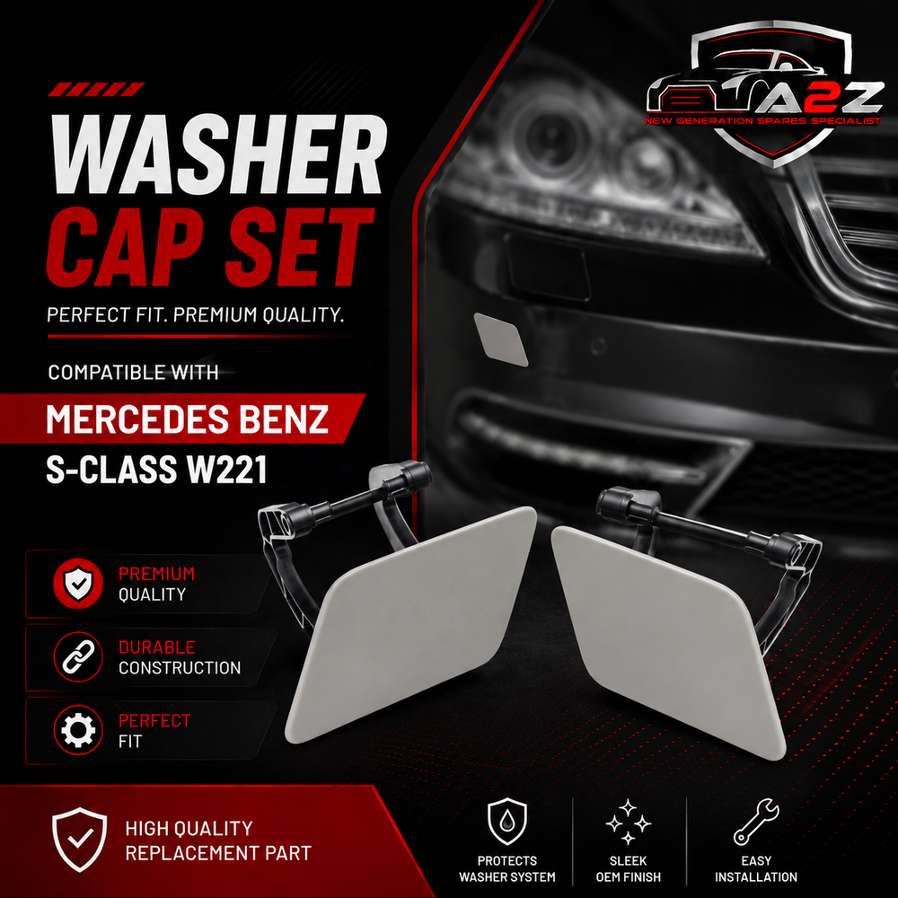 Washer Cover Cap Left 2218801305 Right 2218801405 Compatible With Mercedes Benz S-CLASS W221