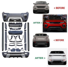 A To Z Compatible With Land Range Rover Rr Evoque 2010-2015 Upgrade Facelift Conver To 2017 Evoque Dynamic Bodykit Bumper Side Skirts Grill CC-9826 (Shipping Cost Not Included In Price)