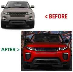 A To Z Compatible With Land Range Rover Rr Evoque 2010-2015 Upgrade Facelift Conver To 2017 Evoque Dynamic Bodykit Bumper Side Skirts Grill CC-9826 (Shipping Cost Not Included In Price)