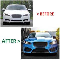 A to Z Compatible With Jaguar Xf Xfs 2011-2015 Bodykit Upgrade To Xfr Xfr-s Style Bodykit Bumper Front Rear Lip Diffuser Exhaust Tip Splitter Grill CC-4838 (Shipping Cost Not Included In Price)