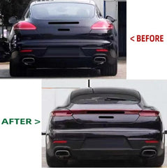 A To Z Compatible With Porsche Panamera 970 2009-2016 970.1970.2 Upgrade Facelift Convert To 2017 Turbo S Style Modified Bumper Taillight Bodykit Rear CC-9833 (Shipping Cost Not Included In Price)
