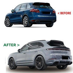 A To Z Compatible With Porsche Cayenne 958 (2011-2014) Το 2024 9y0.2 Upgrade Facelift Conversion Bodykit Bumper Hood Trunk Headlight Taillight CC-6319 (Shipping Cost Not Included In Price)