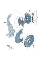 Front Brake Pad Wear Sensor 4M0615121R 4M0615121AB 4M0615121S Compatible With AUDI A5 A8 Q5 Q7 Q8