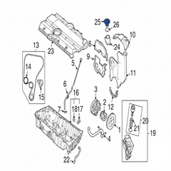 Oil Filter Housing Cap 30677911 Compatible With VOLVO S60 & S80 & XC60