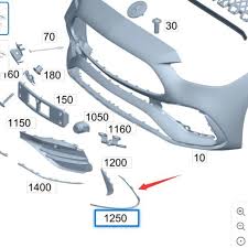 Front Bumper Chrome Left 2068854702 & Right 2068854802 Compatible With Mercedes-Benz C-CLASS W206 (2022-2025) Tag No.278