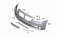 Front Bumper 51117313945 Compatible With BMW F02 (2013-15)