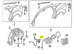 Fuel Door Lock Flap Actuator 4L0862153D Compatible With 4L-AUDI A3 A4 A5 A6 A8 Q3 Q7