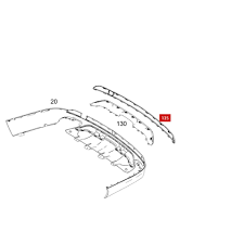 Rear Bumper Chrome 1668852474 Compatible With MERCEDES-BENZ GL-CLASS W166 & GLE W166 & GLS W166 2013-2015 Tag No.126