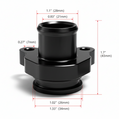 Cylinder Block Water Pipe Aluminum Connector 11537591889V Compatible With BMW F25 F26
