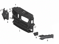 Complete Front Air Duct Bracket 51747210476 Compatible With BMW F25 (2011-18)