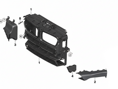 Complete Front Air Duct Bracket 51747210476 Compatible With BMW F25 (2011-18)