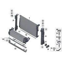 Radiator 17117823567 17118623368 Compatible with BMW X3 F25