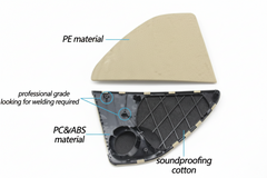 Rear Left Door Speaker Cover Beige 51427318823 Compatible With BMW 5 Series F10 F11