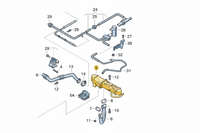 Exhaust Gas Recuperation EGR Assembly 03L131512DQ 03L131512B 03L131512N 03L131512BL Compatible With AUDI Q3 (8UB, 8UG) & SKODA OCTAVIA II (1Z3) | LAURA & VW JETTA IV (162, 163, AV3, AV2)