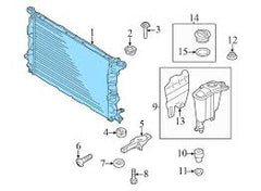 Radiator Front 8K0121251AJ 8K0121251K 8K0121251T Compatible with AUDI A4 B8 (8K2) | A4 / S4 & Q5 (8RB)
