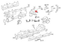 Engine Intake Manifold Actuator 6421500494 (642 Engine T-2) Compatible With MERCEDES BENZ CLS (C219) & E-CLASS (W211) & GL-CLASS (X164) & M-CLASS (W164) & S-CLASS (W221, V221)