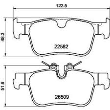 Rear Brake Pads 32287431 &32287430 Compatible With VOLVO S90
