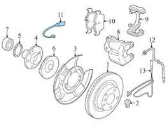 Rear Brake Pad Wear Sensor 34356792292 Compatible With BMW 1 Series F20 & 3 Series F30 F80 & 3 Gran Turismo F34