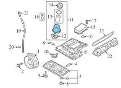 Oil Cooler Assembly 06M115401L 06M115401F 06M115401E 06M115401K For AUDI A6 Quattro, Q5, Q7 Tag-O-105