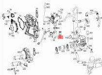 Hose Pipe Shocket 0009977070 Compatible With Mercedes Benz C-Class (W205) Tag No.34