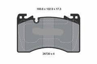 Front Brake Pad 2673001 LR157388 P44033N Compatible With LAND ROVER RANGE ROVER V (L460)
