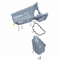 Oil Sump Pan 6510100528 A6510100528 Compatible With MERCEDES-BENZ C-CLASS W204 & CLS C218 & E-CLASS W212 Tag-OP-09