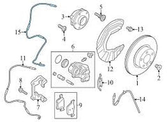 Front Left/Right ABS Wheel Speed Sensor 34526788644 34526855049 34526869292 Compatible With BMW X3 F25
