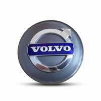 Volvo Gray & Black Alloy Wheel Caps 31373763 Compatible With Volvo XC60 / XC70 / XC90