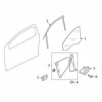 Front Left Glass Machine 8W0837461 Compatible With AUDI A4 (N.M)