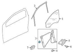 Front Left Glass Machine 8W0837461 Compatible With AUDI A4 (N.M)