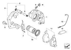 Rear Brake Pad Wear Sensor 34356799736  Compatible With BMW X1 F48