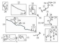 Front Coolant Radiator Overflows Hose 4H0121081AT Compatible With A8 D4 (4H2, 4H8, 4HC, 4HL) | A8 / S8 | A8L
