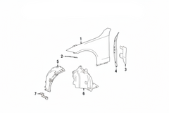 Front Fender Liner Left 2068807304 Compatible With Mercedes Benz W206 (2021-25)