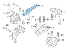 Rear Torqe Mount (Engine Mount) 3C0199855M Compatible With AUDI Q3