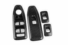 Carbon Fiber Front Armrest With Window Switch Cover Panel Set 51427289346 51427283835 51429208106 Compatible With BMW 3 Series F30