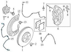 Front Left/Right ABS Wheel Speed Sensor 34526871064 & 34526895657 Compatible With BMW & X3 (G01, F97, G08) & X4 (G02, F98)