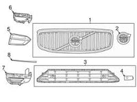 Front Bumper Chrome Left 31407981 Right 31407982 Compatible With VOLVO & VOLVO XC60 II (246) & Volvo XC60 (2018-2021) Tag No.2