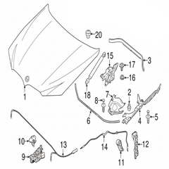 Rear Hood Release Cable 51237397501 Compatible With BMW For X3 G01