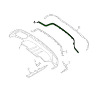 Rear Bumper Chrome 2138856601 Compatible With MERCEDES BENZ E-CLASS W213 2017-2020 Tag No.120
