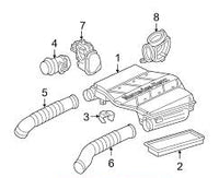 Intake Hose Pipe 1120943782 + 1120943682 Left & Right For Mercedes Benz W220 Tag-H-48
