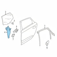 Rear Right Power Window Regulator 4G0839462 Compatible with AUDI A6 C7 (4G2, 4GC) | A6 / S6