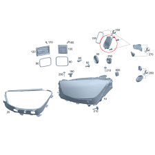 Left LED Headlight DRL Module Control Unit 2539068100 Compatible With MERCEDES-BENZ GLC X253 & GLC Coupe C253 Tag-BL-203