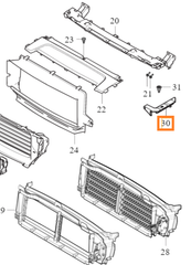 Front Bumper Radiator Support Air Duct Bracket Left 31425104 Right 31425105 Compatible With VOLVO - S90 Tag No.2810