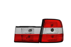Tail Light Assembly Set (Crystal White) Left 63211384009 & Right 63211384010 & Dickey Light Left 63211384011 & Right 63211384012 Compatible With BMW 5 Series E34 (1995-98)