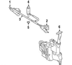 Headlight Washer Nozzle Compatible With MERCEDES-BENZ M-CLASS W164 Headlight Washer Nozzle Left 1648600547 A1648600547 & Right 1648600647 A1648600647