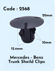 Trunk Sheild Clips (Set Of 10) Compatible With Mercedes Benz