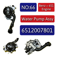 Water Pump 6512007801 6462000301 6462001501 6512000200 6512006201 6512006501 Compatible With MERCEDES-BENZ E-CLASS W212 Tag-W-66